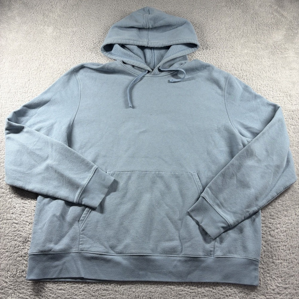 Tek Gear Hoodie Ultra Soft Fleece‎ Mens XXL Light Blue Lounge Comfort Athletic